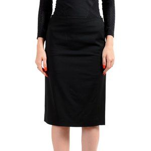 Gianna Versace Women's Black Pencil Skirt US S IT 40